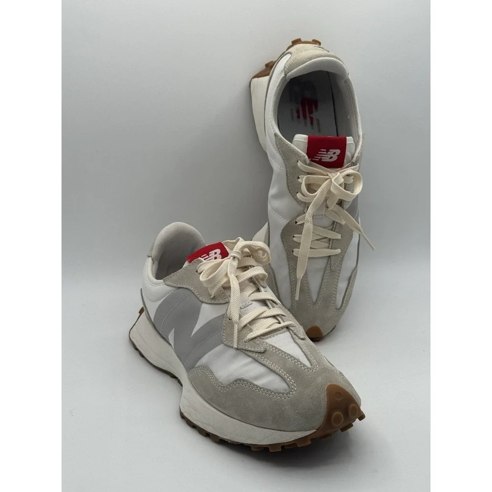 New Balance 327 Sea Salt Grey Mens Lifestyle Sneakers MS327STB Size 10.5